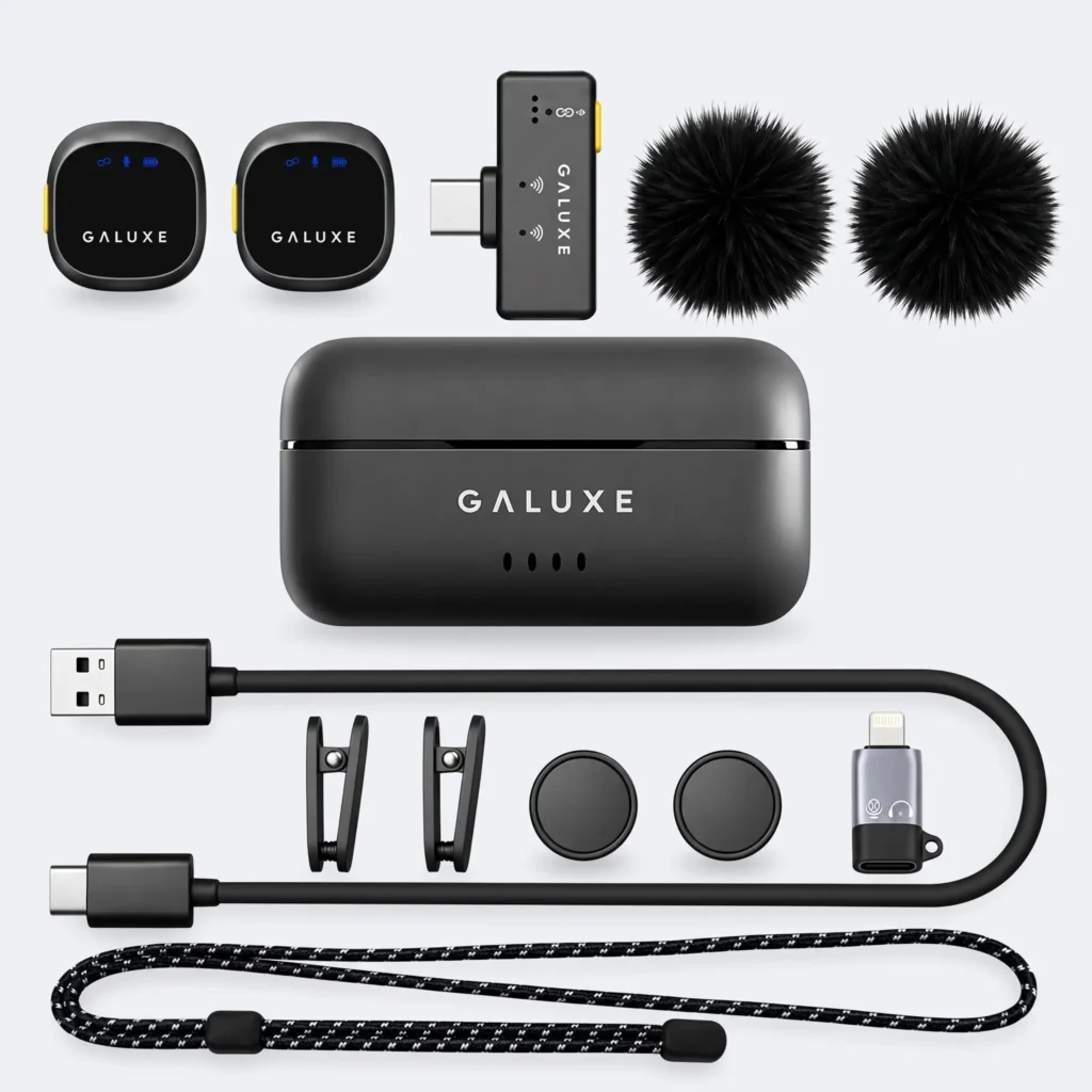 GALUXE Nano Mic wireless microphone set